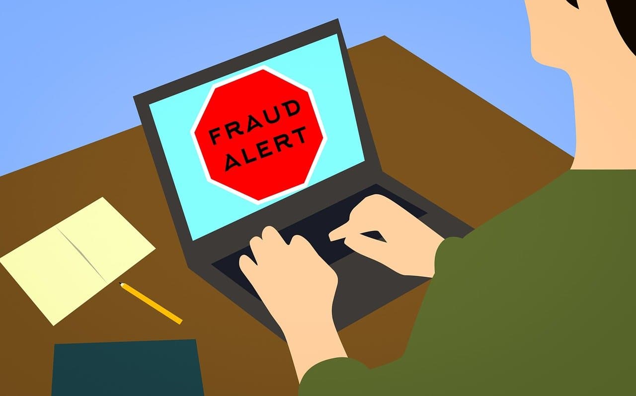 Google Enhanced Safe Browsing A man getting a fraud alert while using Google Enhanced Safe Browsing